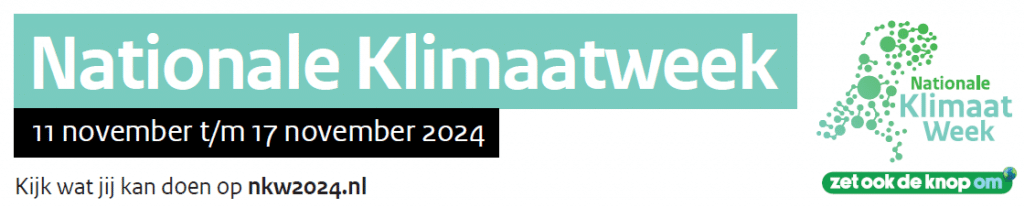 Banner van de Nationale Klimaatweek